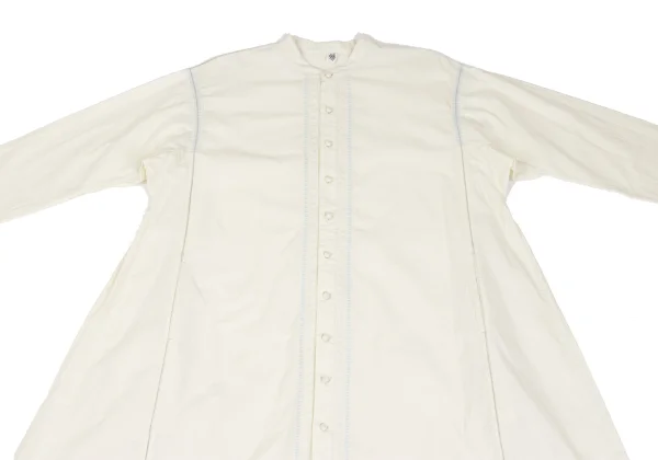ISSEY MIYAKE HaaT Embroidery Design Band-collar Shirt Dress K-173021_003