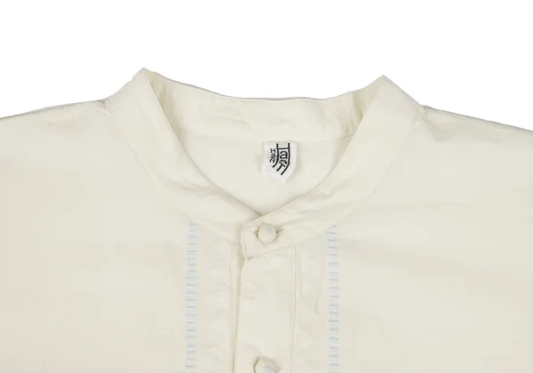ISSEY MIYAKE HaaT Embroidery Design Band-collar Shirt Dress K-173021_004