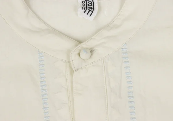 ISSEY MIYAKE HaaT Embroidery Design Band-collar Shirt Dress K-173021_005