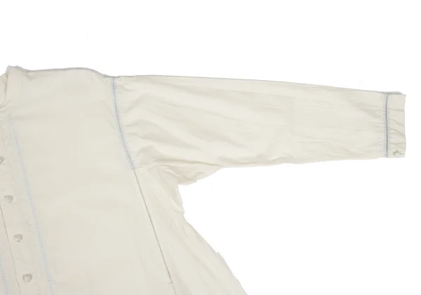 ISSEY MIYAKE HaaT Embroidery Design Band-collar Shirt Dress K-173021_006