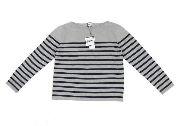 Jean Paul GAULTIER FOR SEPT PREMIERES Wool Glitter Striped Knit Top K-173024_002