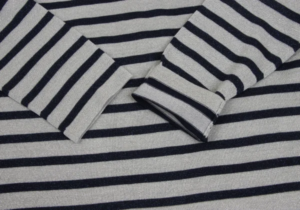 Jean Paul GAULTIER FOR SEPT PREMIERES Wool Glitter Striped Knit Top K-173024_005