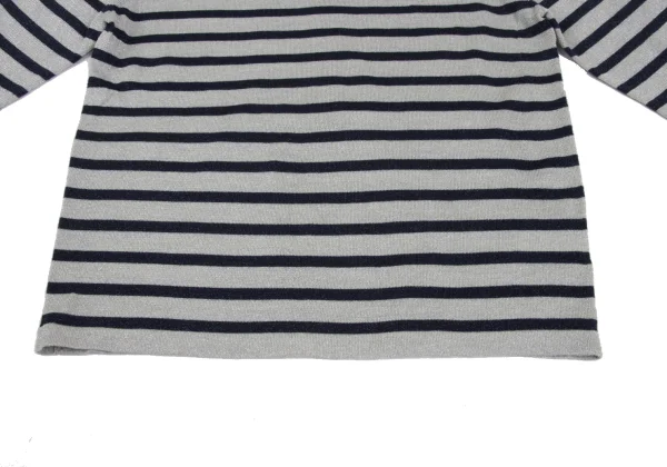 Jean Paul GAULTIER FOR SEPT PREMIERES Wool Glitter Striped Knit Top K-173024_006
