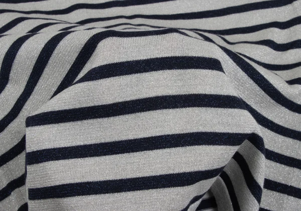Jean Paul GAULTIER FOR SEPT PREMIERES Wool Glitter Striped Knit Top K-173024_009