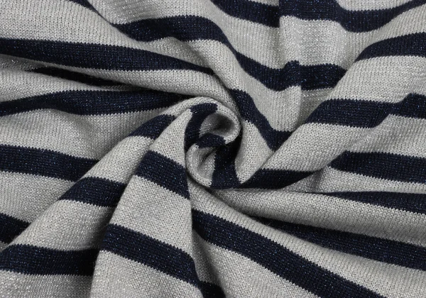 Jean Paul GAULTIER FOR SEPT PREMIERES Wool Glitter Striped Knit Top K-173024_010