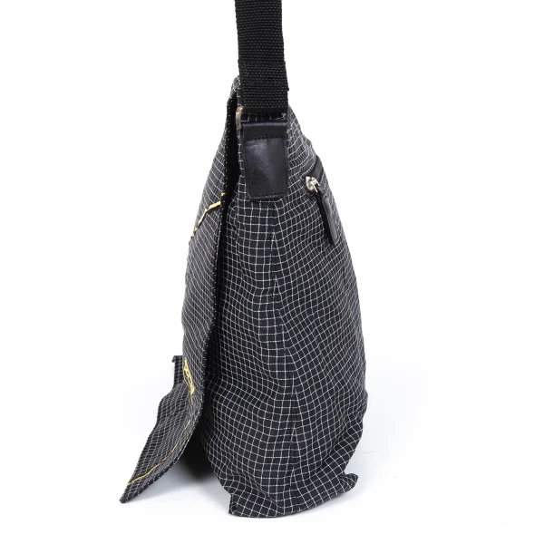 JPG by GAULTIER Logo Embroidery Grid Messenger Bag K-173027_004