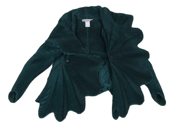 ISSEY MIYAKE 3D Steam Stretch Pleated Stripe Double Jacket K-173035_010