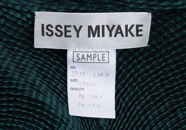 ISSEY MIYAKE 3D Steam Stretch Pleated Stripe Double Jacket K-173035_014