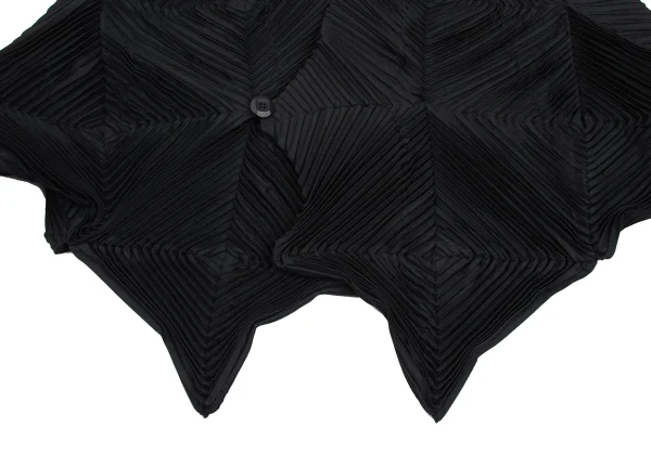 ISSEY MIYAKE 3D Steam Stretch Pleats Panel Switching Dolman Short Jacket K-173036_009