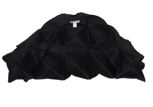 ISSEY MIYAKE 3D Steam Stretch Pleats Panel Switching Dolman Short Jacket K-173036_011