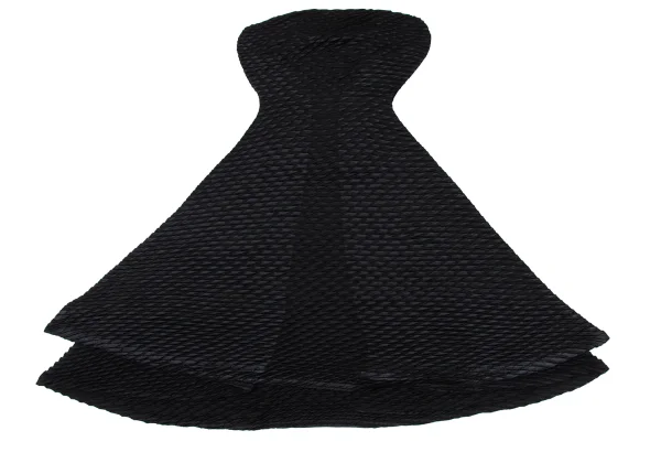 ISSEY MIYAKE Box Silhouette Scale Pleats Sleeveless Dress K-173037_010