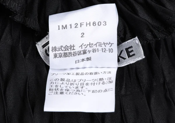 ISSEY MIYAKE Box Silhouette Scale Pleats Sleeveless Dress K-173037_012