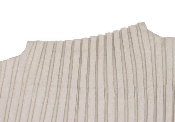 ISSEY MIYAKE Switching Design Asymmetry Pleats Sleeveless Tunic K-173038_004
