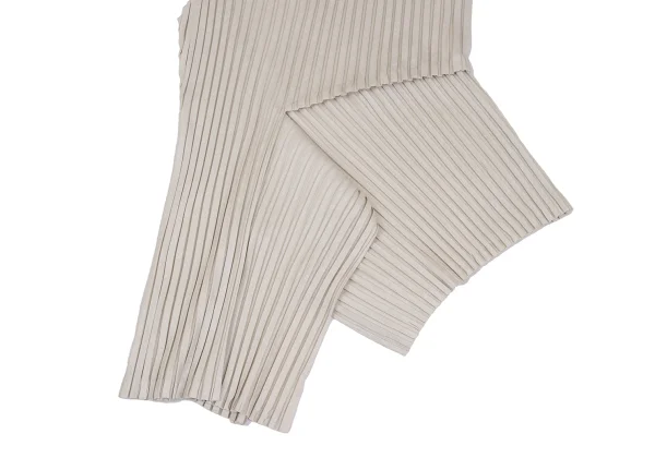 ISSEY MIYAKE Switching Design Asymmetry Pleats Sleeveless Tunic K-173038_006