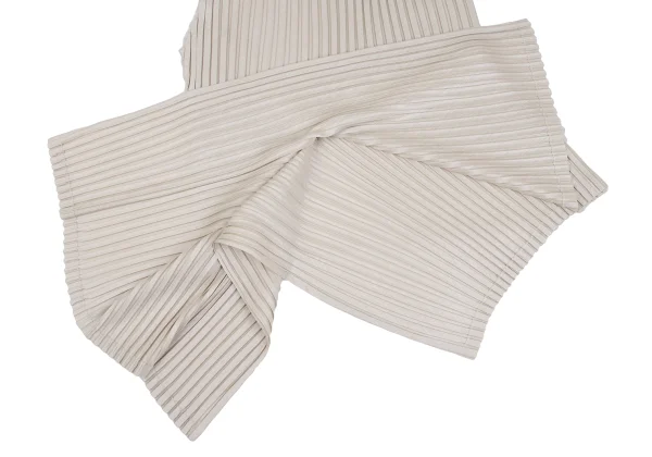 ISSEY MIYAKE Switching Design Asymmetry Pleats Sleeveless Tunic K-173038_008