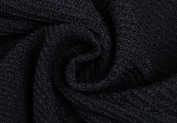 ISSEY MIYAKE Rayon Nylon Rib Design Asymmetry Sleeve Top K-173040_009