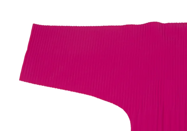 ISSEY MIYAKE me Fine Knit Pleated 3/4 Sleeve Top K-173042_005