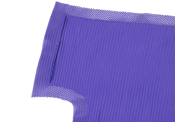 ISSEY MIYAKE me Mesh Trim Fine Knit Pleated T-Shirt K-173044_005