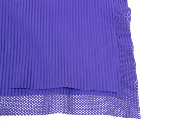 ISSEY MIYAKE me Mesh Trim Fine Knit Pleated T-Shirt K-173044_009