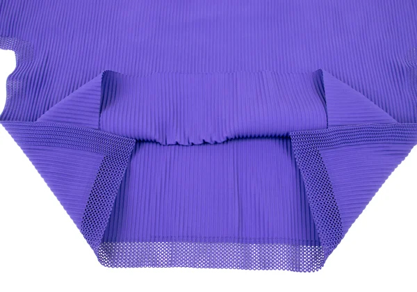 ISSEY MIYAKE me Mesh Trim Fine Knit Pleated T-Shirt K-173044_010