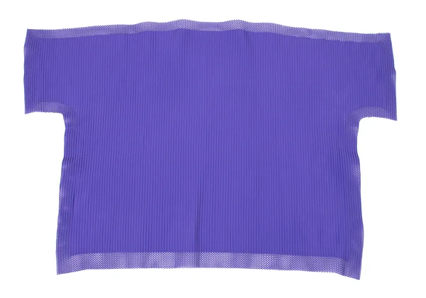 ISSEY MIYAKE me Mesh Trim Fine Knit Pleated T-Shirt K-173044_011