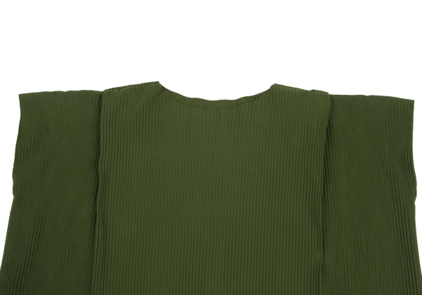 ISSEY MIYAKE me Fine-knit Pleats Fold-over Design Sleeveless Top K-173048_003
