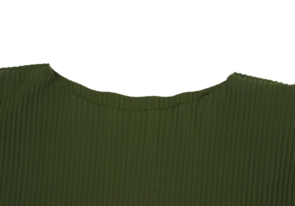 ISSEY MIYAKE me Fine-knit Pleats Fold-over Design Sleeveless Top K-173048_004