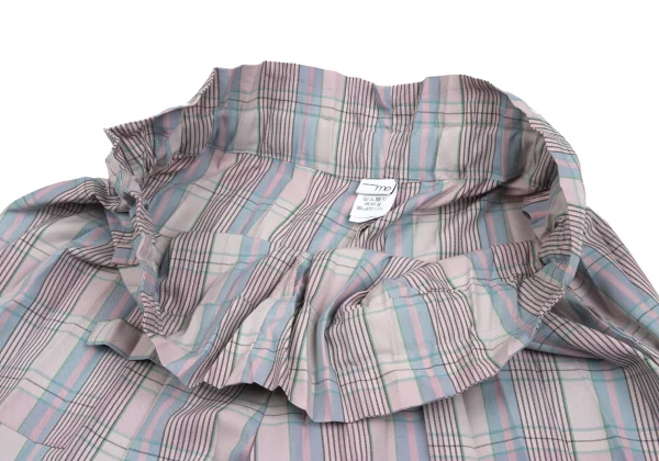 ISSEY MIYAKE me Checked Accordion Pleats Wide Pants K-173056_004