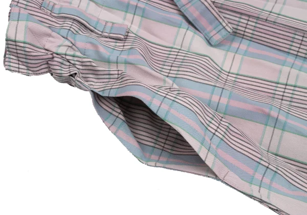 ISSEY MIYAKE me Checked Accordion Pleats Wide Pants K-173056_005