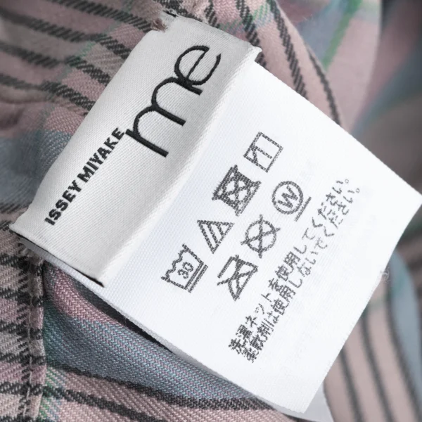 ISSEY MIYAKE me Checked Accordion Pleats Wide Pants K-173056_012