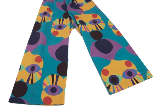 ISSEY MIYAKE me Cotton Blend Psychedelic Eye Print Stretch Pants K-173057_005