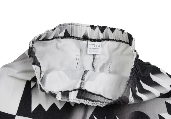 ISSEY MIYAKE me Cotton Blend Trompe-l'œil Print Stretch Pants K-173058_005
