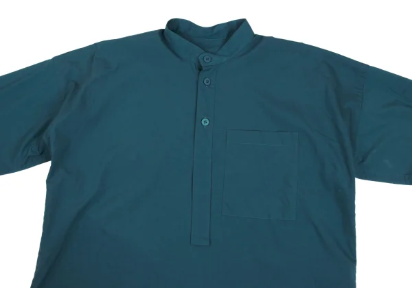 ISSEY MIYAKE IM MEN Poly Cotton Band-collar Pullover Shirt K-173061_002