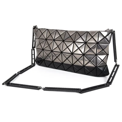 BAO BAO ISSEY MIYAKE PLATINUM Chain Design Shoulder Bag