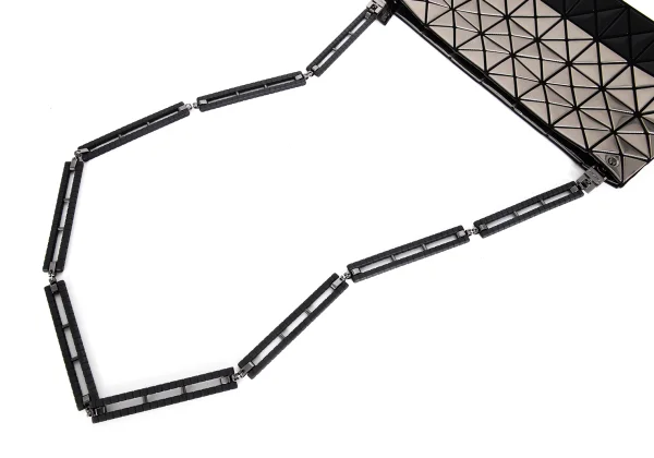 BAO BAO ISSEY MIYAKE PLATINUM Chain Design Shoulder Bag K-173067_011