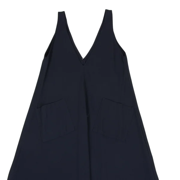 Y's Wool Rayon V-neck Sleeveless Dress K-173072_003