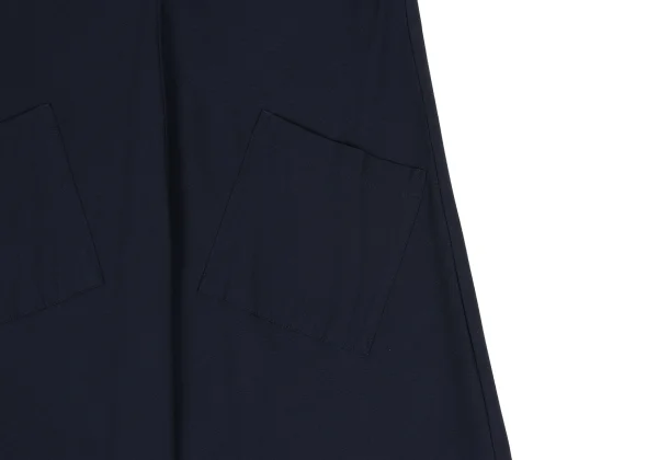 Y's Wool Rayon V-neck Sleeveless Dress K-173072_005