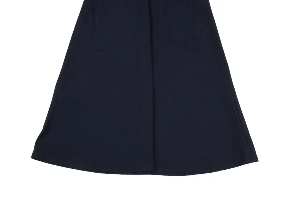 Y's Wool Rayon V-neck Sleeveless Dress K-173072_007