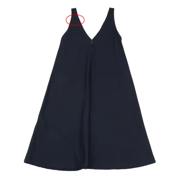 Y's Wool Rayon V-neck Sleeveless Dress K-173072_009