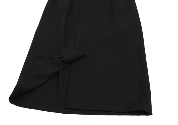 Y's Wool Gaba Front Darts Skirt K-173074_011