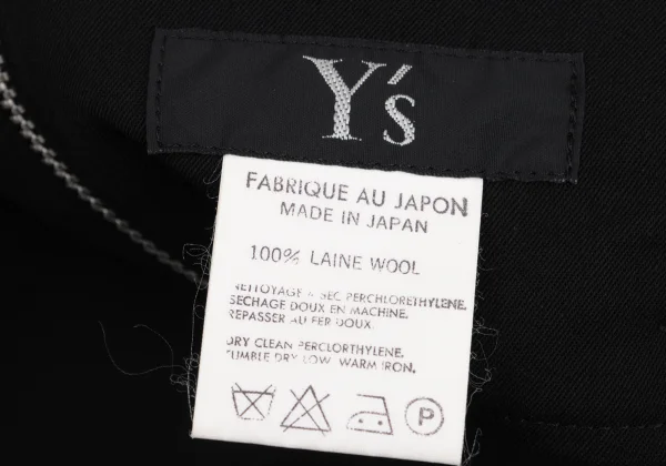 Y's Wool Gaba Front Darts Skirt K-173074_014