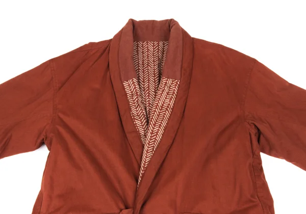 Plantation Patterned Lining Padded Coat K-173076_003