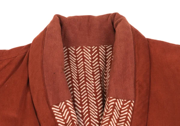 Plantation Patterned Lining Padded Coat K-173076_004