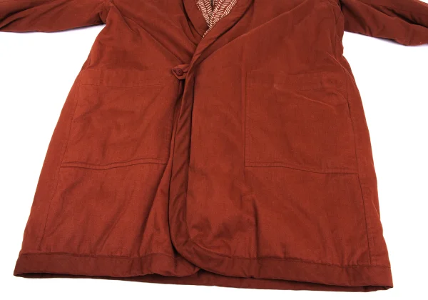 Plantation Patterned Lining Padded Coat K-173076_009