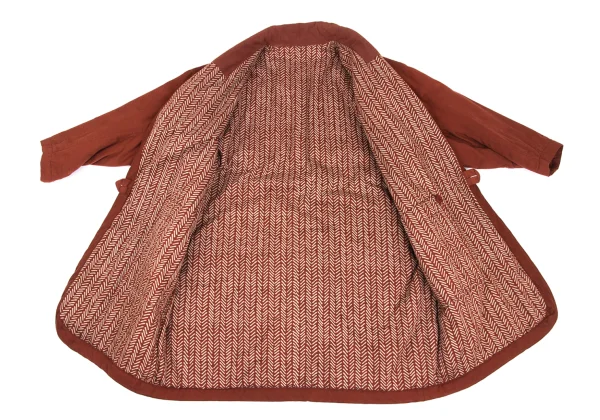 Plantation Patterned Lining Padded Coat K-173076_013