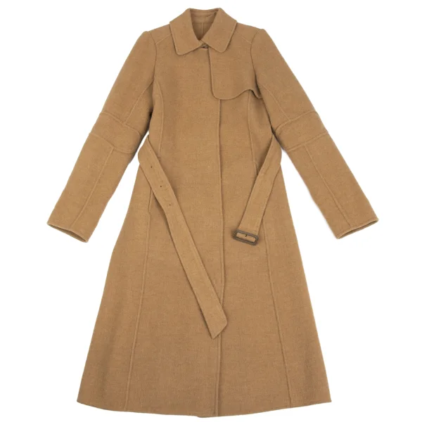TSUMORI CHISATO Melton Wool Snap-Button Belted Coat K-173078_002