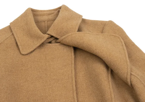 TSUMORI CHISATO Melton Wool Snap-Button Belted Coat K-173078_005