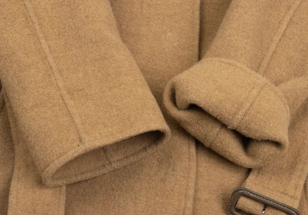 TSUMORI CHISATO Melton Wool Snap-Button Belted Coat K-173078_008