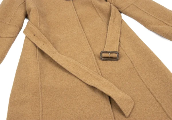 TSUMORI CHISATO Melton Wool Snap-Button Belted Coat K-173078_010