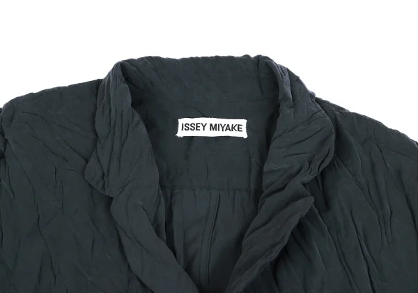 ISSEY MIYAKE Wrinkled Pleats Stand-Collar Jacket K-173083_004
